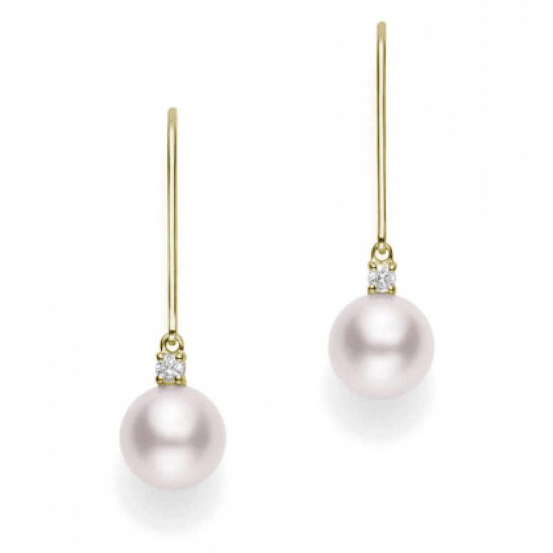 Mikimoto Akoya Pearl Dangle Earrings